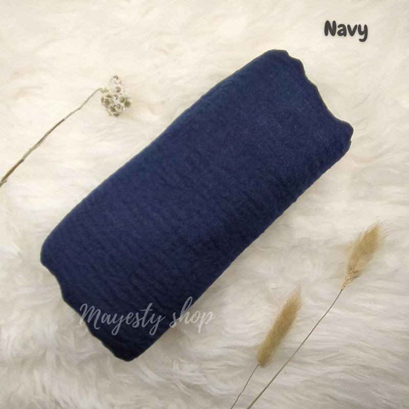 Pashmina Crinckle | Pashmina Shawl | Pashmina Arab | Pashmina Negro Part 2-Navy