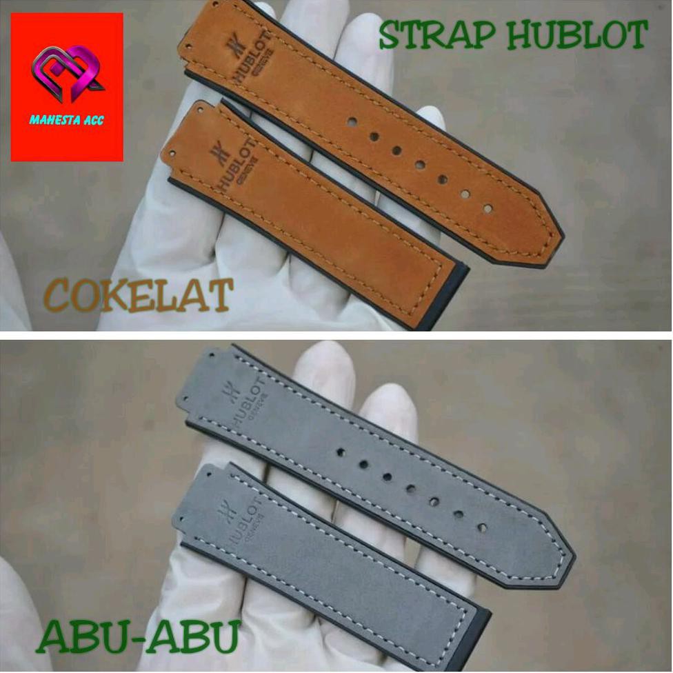 HOT TALIJAM HUBLOT LEATHER STRAP TALI JAM TANGAN HUBLOT PRIA SALE
