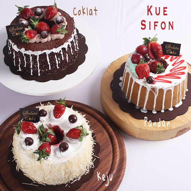 

Kue Ulang Tahun / Kue Sifon / Chiffon Cake / diameter 15 cm