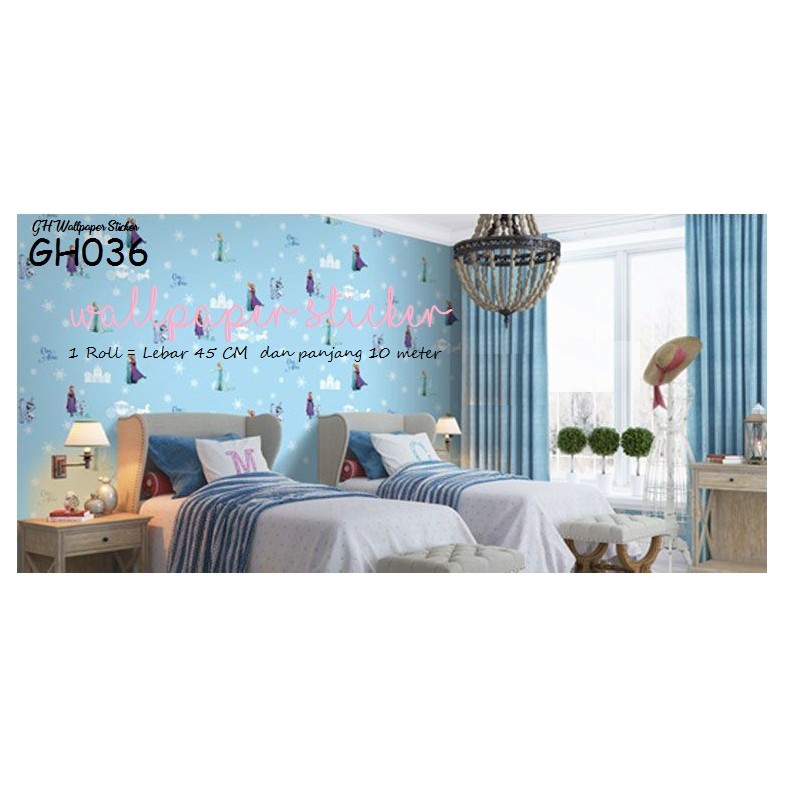 Wallpaper Dinding Murah Stiker Kamar Anak Frozen Best Seller 9 Meter Premium Quality Wallstiker