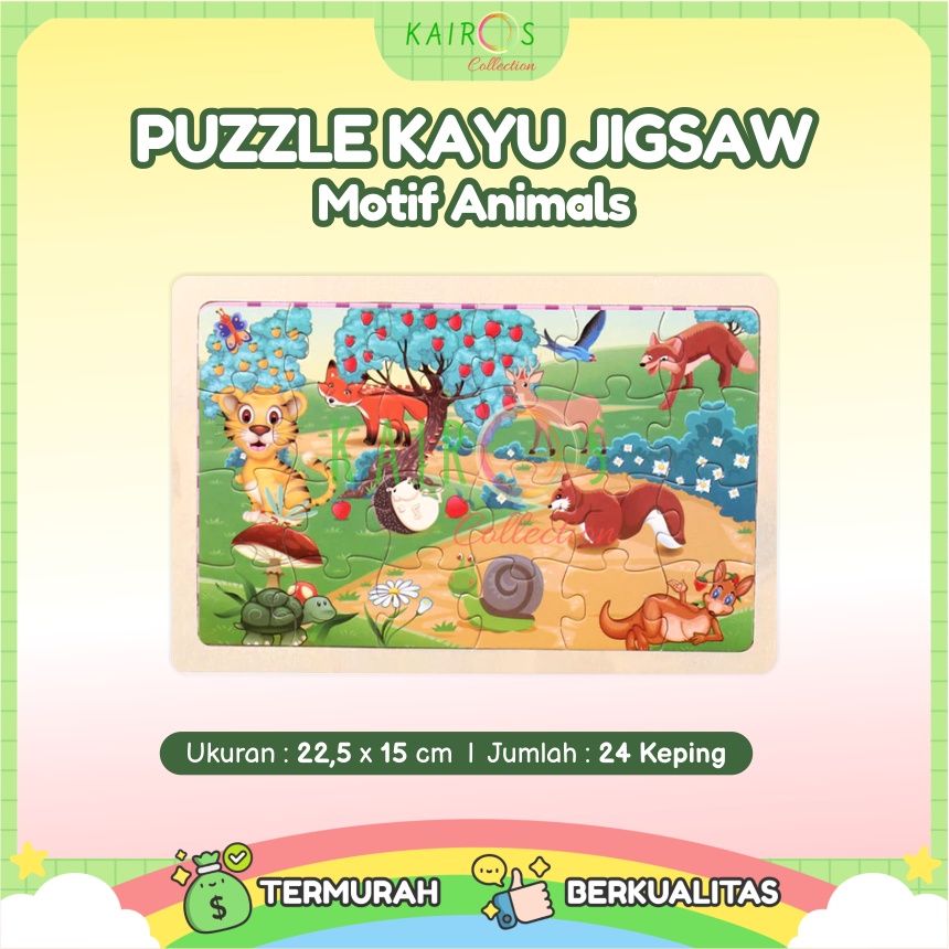 Puzzle Kayu Jigsaw isi 24pcs