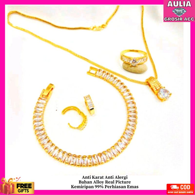 Titanium Perhasan Titanium Perhiasan Perhiasan Wanita Titanium Set Perhiasan Set Perhiasan SLE 09