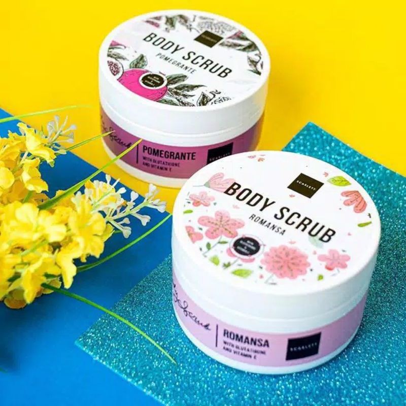 Scarlett Body Scrub Romansa Body Scrub Pomegrante Lulur Scarlett Body Scrub Scarlett Lulur Badan