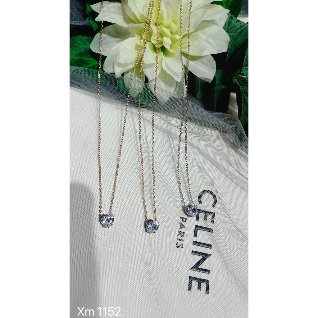 Kalung Titanium Permata Perhiasan Fashion 1152