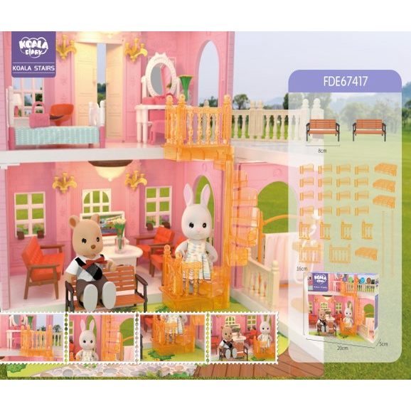 Koala Town House Koala Diary Double Staircase Fittings Accesories