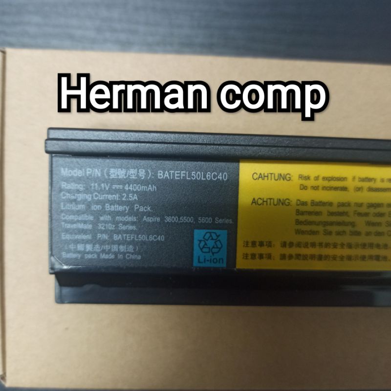 Original Baterai Acer Aspire 3030 3050 3054 3200 3600 5030 5050 5570 5580 Series