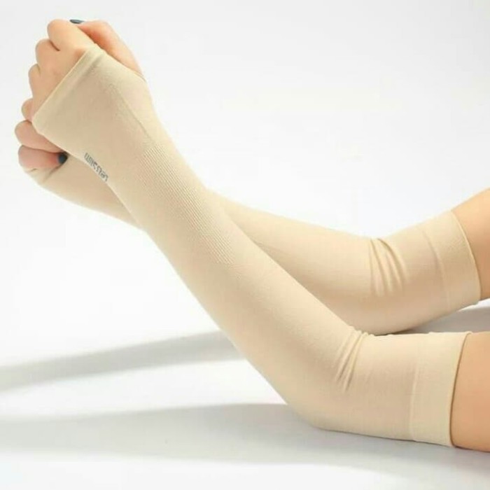 Manset Tangan Lengan Let's Slim Korea Arm Sleeve Sarung Pelindung UV Lengan Panjang Olahraga Futsal