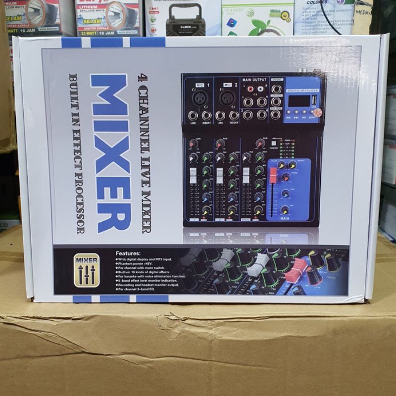 Power Audio Mixer Fleco F 4 USB istimewah