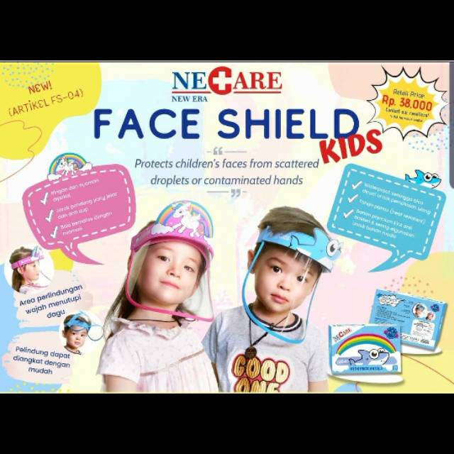 Face Shield Necare Anak / New Era Kids Face Shield / Pelindung Wajah Anak