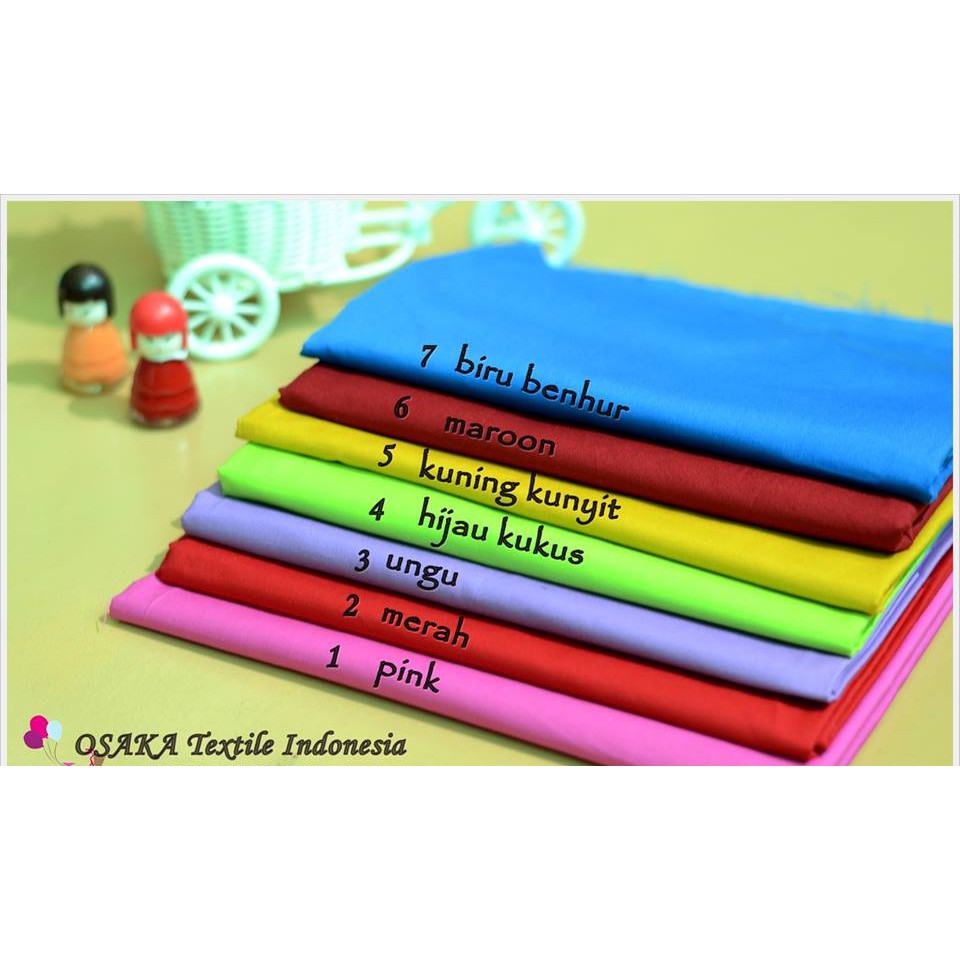 Kain Katun Jepang Design ORI Polos