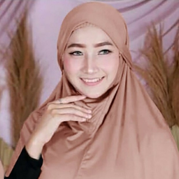 Jilbab Hijab Masker Instan Syiria Niqab Aisha - M