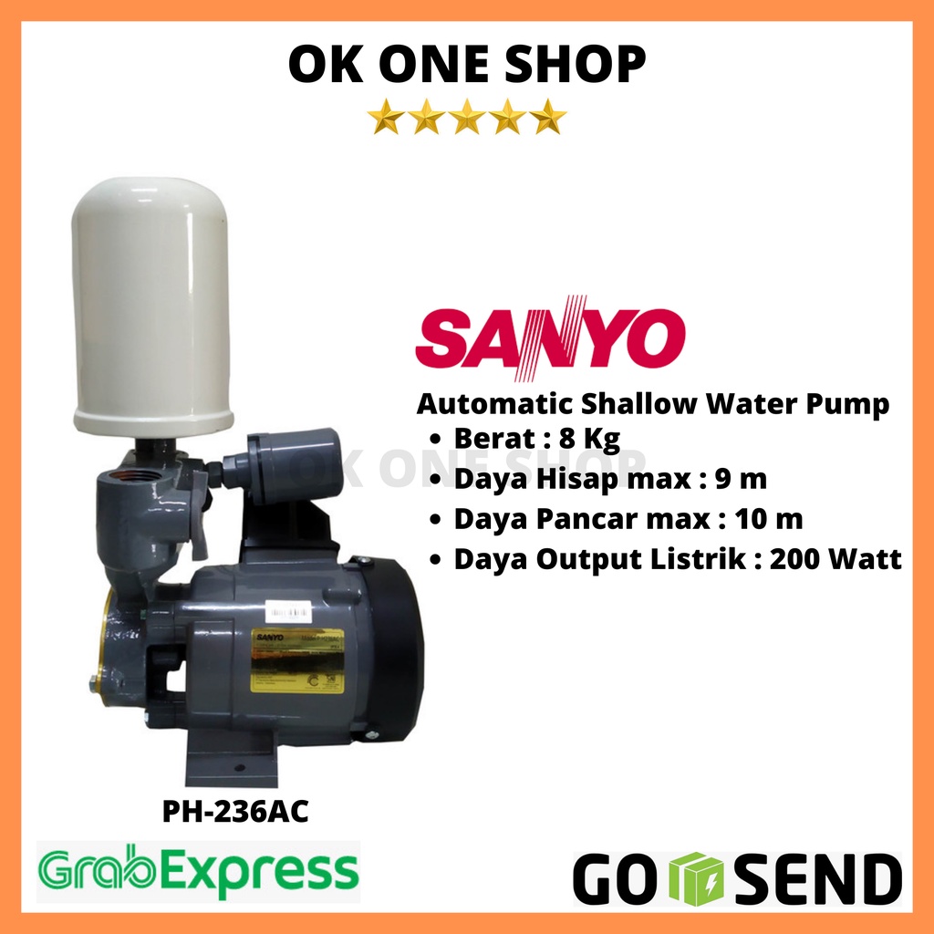 SANYO Pompa Air PH-236AC-S / PH-236 AC-S / PH236ACS