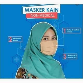 MASKER EARLOOP 3 PLY HITAM - BIRU / MASKER DEWASA 3 PLY isi 50 pcs