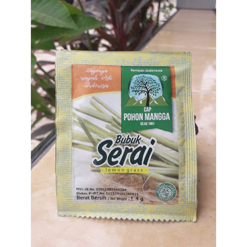 

bubuk serai cap pohon mangga