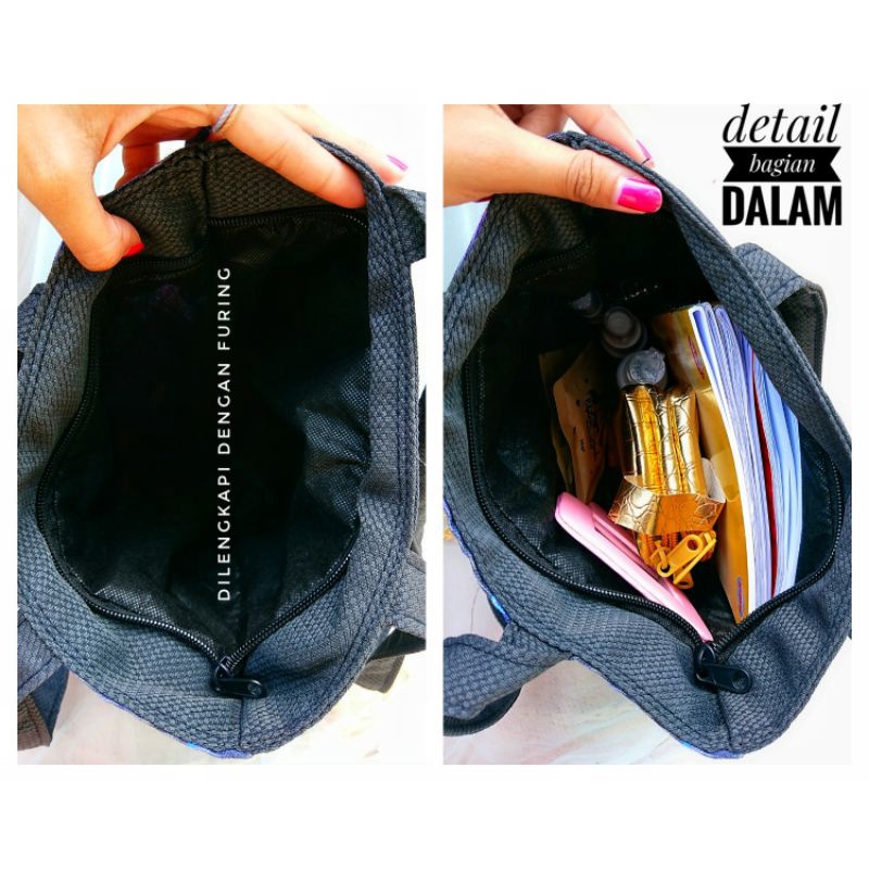 TOTEBAG SIMPLE PRINTING TALI CODURA/TALI BISBAN