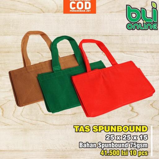 

Tas Spunbound / Tas Kain / Goodie Bag 25 x 25 x 15 isi 10pcs (ART. 4)