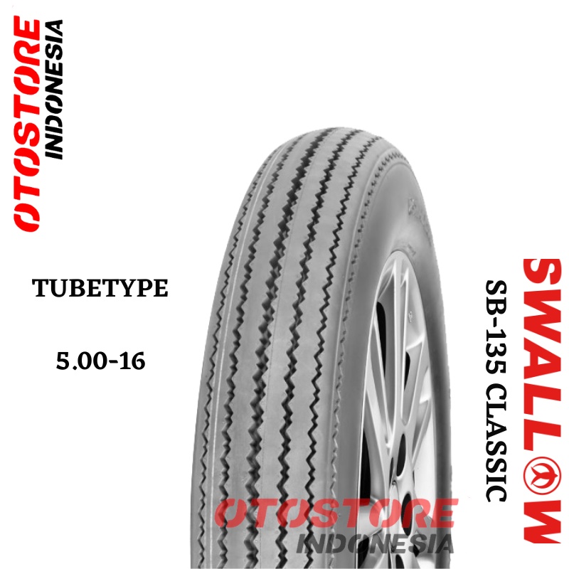 Ban Luar Motor Swallow CLASSIC SB-135 (SB135) 500 Ring 16 Tube Type Tubetype