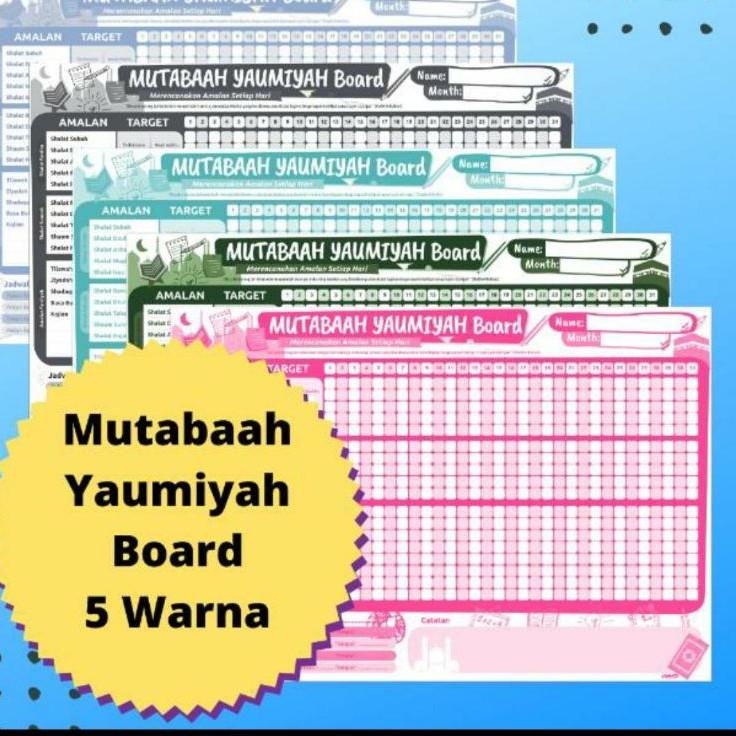 

ke Mutabaah Yaumiyah Board | Schedul Board Ibadah ☈ (Ready Banyak)