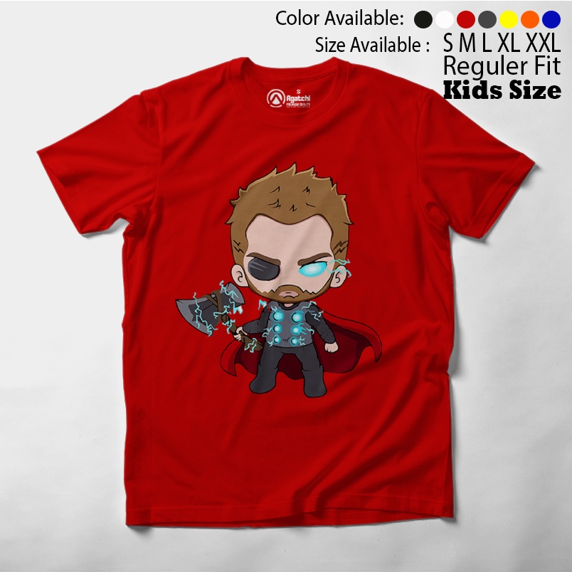 Baju Anak / Kaos Atasan Anak / Kids T Shirt Baby Marvel Chibi Kawaii Thor