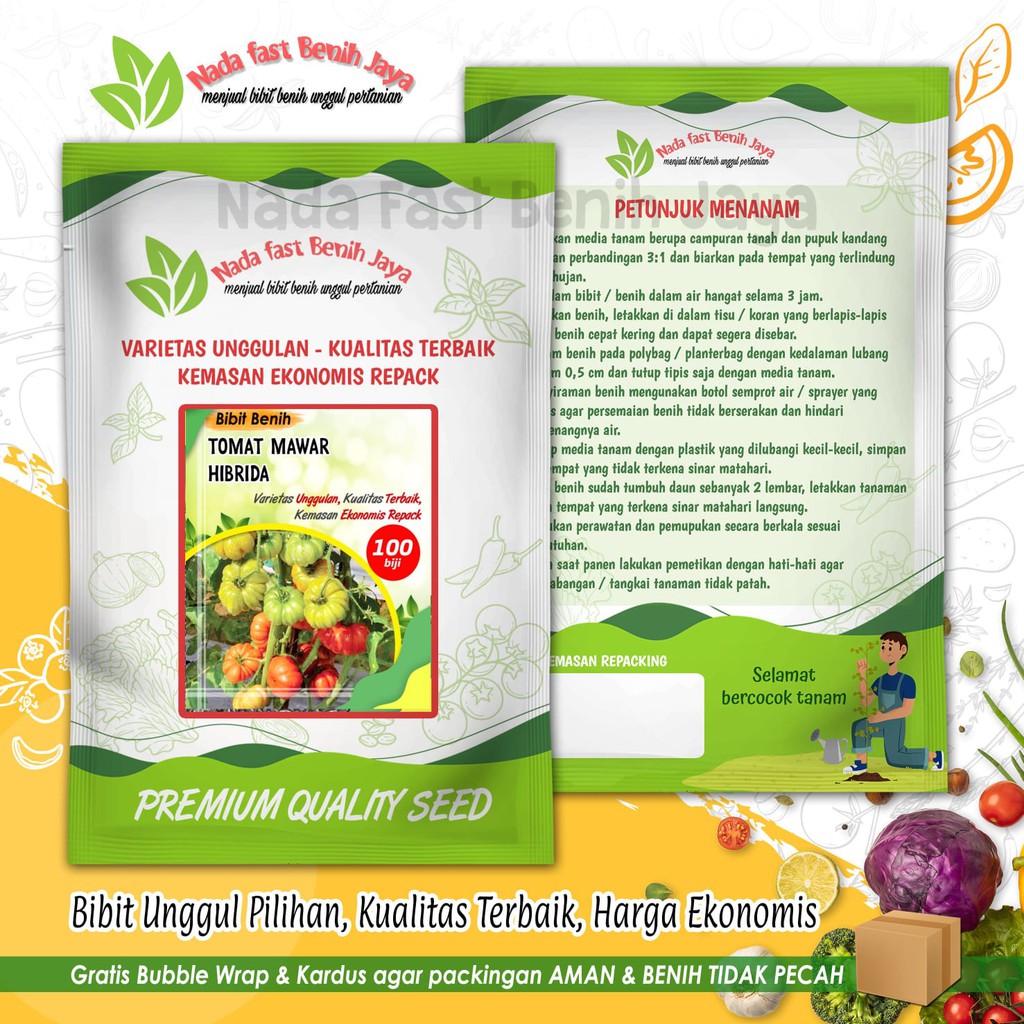 PREMIUM Benih tomat mawar hibrida F1 - bibit sayuran tomat mawar / Bibit benih Tomat murah super
