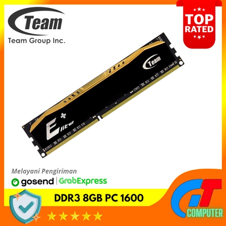 Ram DDR3 8GB PC 1600 / 12800 Team Elite+ Termurah