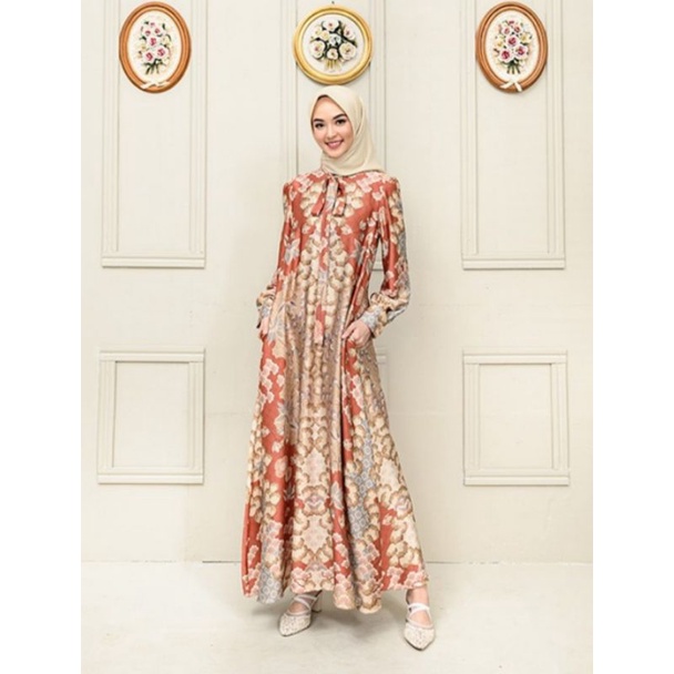 Wearing Klamby Ava Dress in Treasure