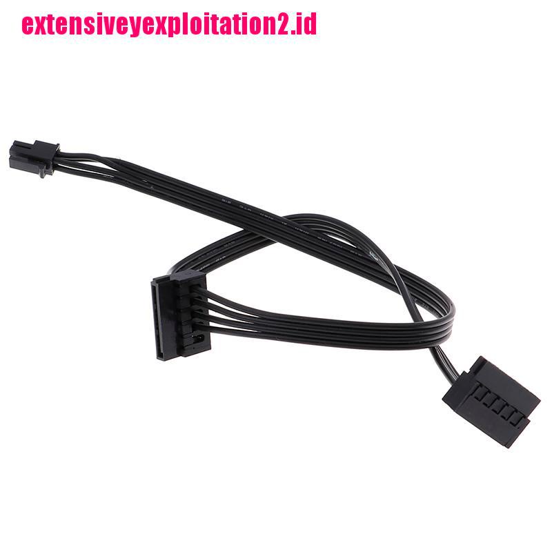 1pc Kabel power supply mini 4 Pin to 2 Sata SSD 45CM Untuk lenovo M410 M610