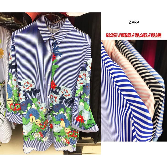 Pakaian Wanita Bigsize Jumbo Kemeja Import Bangkok Silk Import FIt XXL BKK075