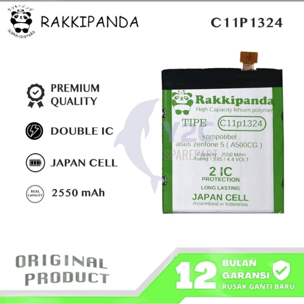 RAKKIPANDA C11P1324 ASUS ZENFONE 5 A500CG BATERAI BATRE BATERE BATREI BATRAI DOUBLE POWER