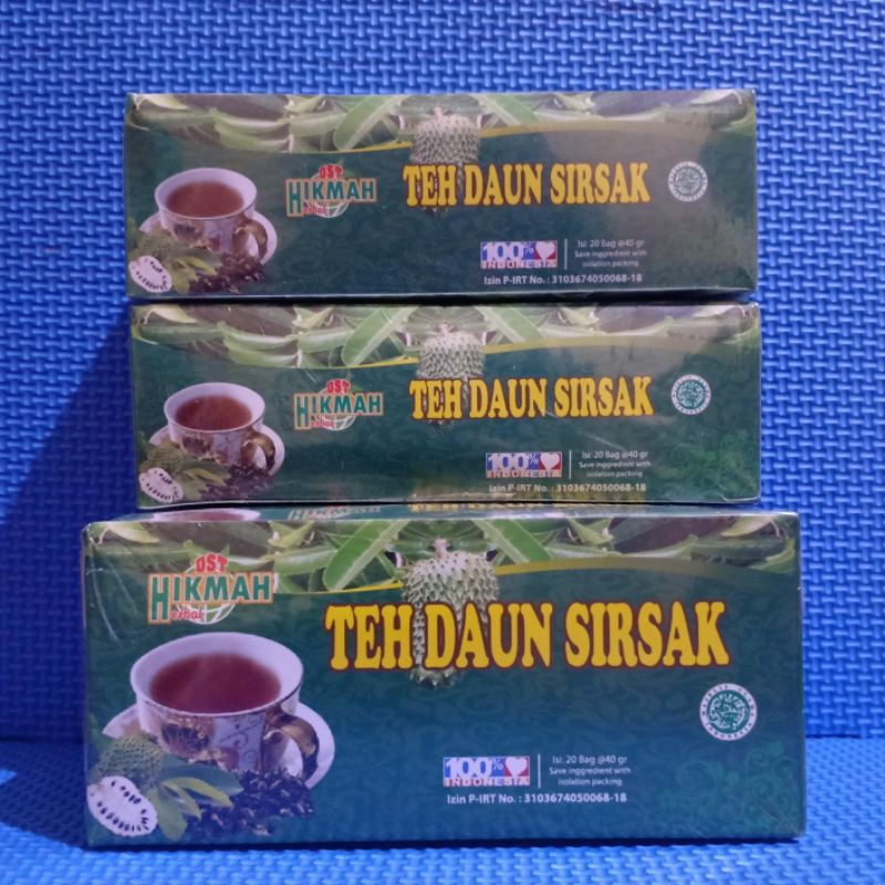 

Teh Celup Daun Sirsak - Teh Herbal Untuk Nyeri Sendi, Asam Urat, Kolesterol dan Jantung 100 ORIGINAL