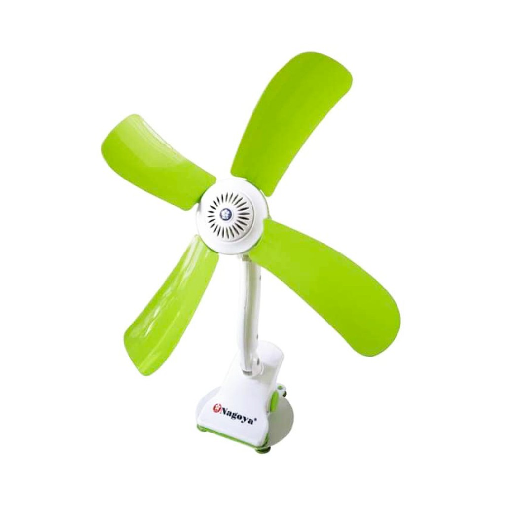 Mini Fan Kipas Angin 4 Baling Baling Jepit 12W