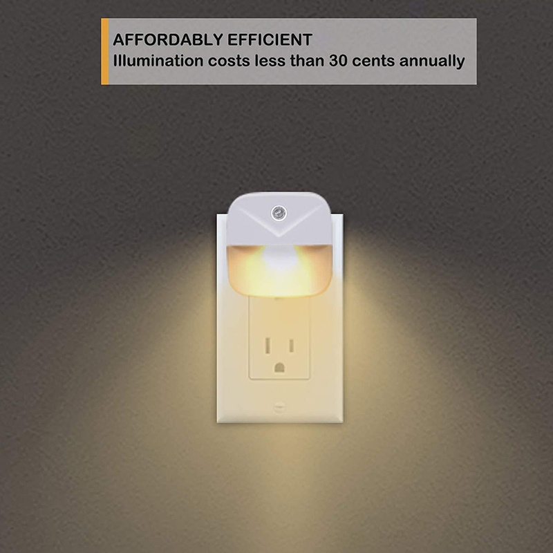 Lampu Malam LED Wireless Sensor Otomatis On / Off Plug EU / US Untuk Koridor / Kamar Tidur Anak