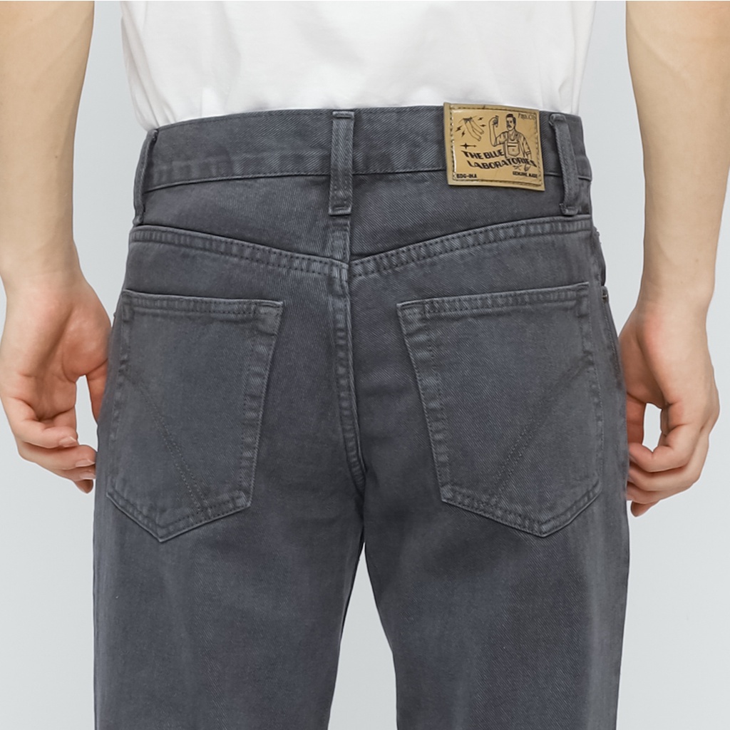 Fathco - Celana Jeans Pria Standar Reguler Abu