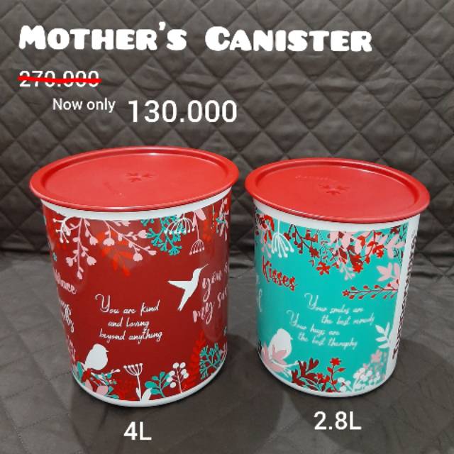 TUPPERWARE MOTHER CANISTER 2pcs
