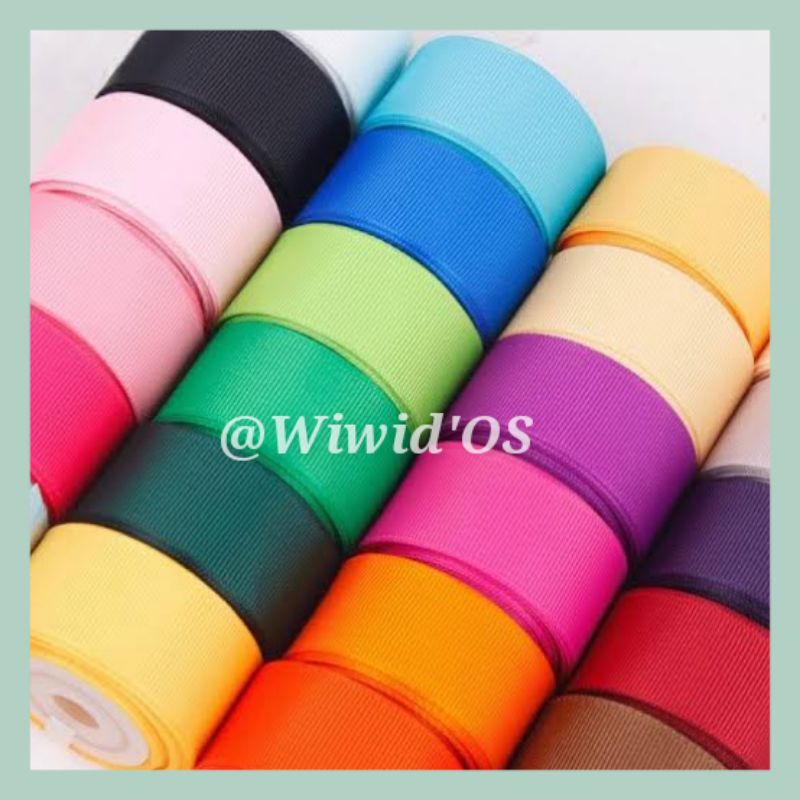 

PAKET PITA GROSGRAIN (12 WARNA 1 METERAN)