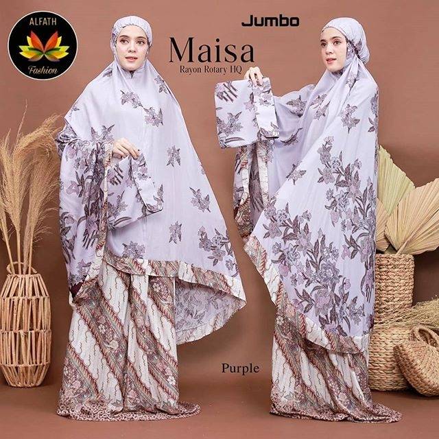 Mukena Batik | Mukena Dewasa Bahan Rayon Ukuran Jumbo | Mukena Murah Terbaru | Mukena Batik Solo