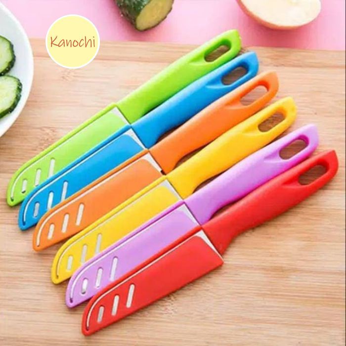 PISAU DAPUR STAINLESS SARUNG LOGO APEL KNIFE APPLE