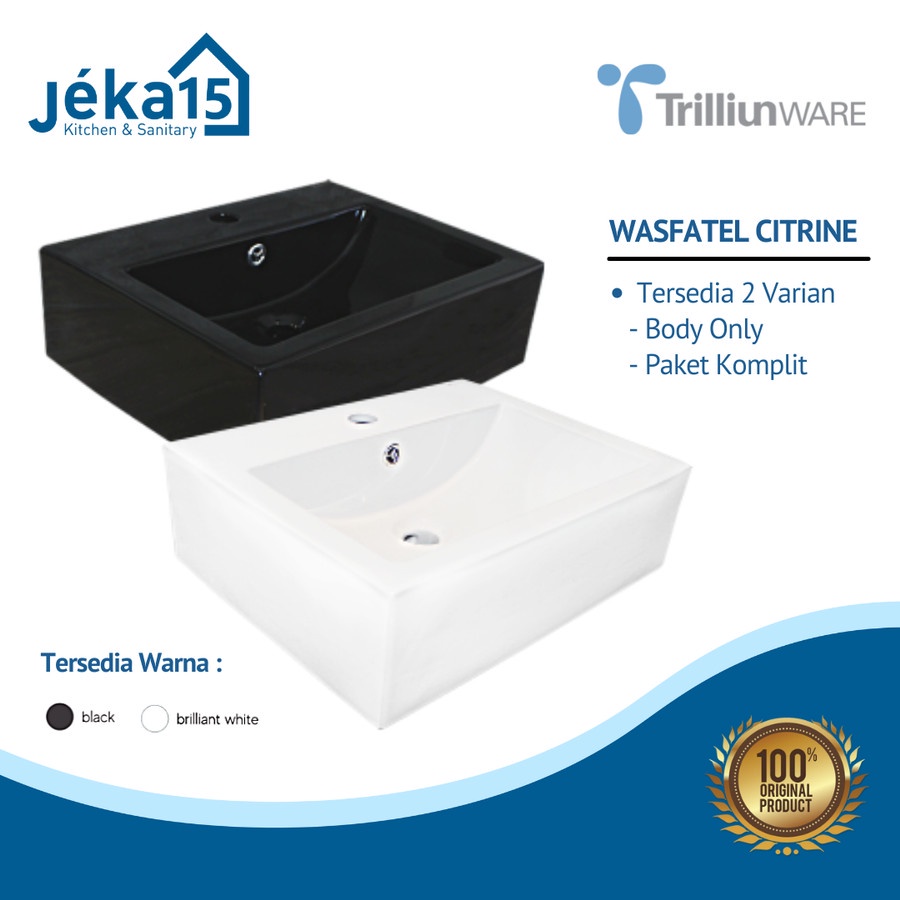 TRILLIUNWARE CITRINE WASTAFEL | WASTAFEL KOTAK