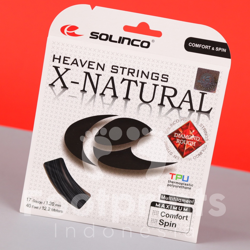 Solinco X Natural Senar Raket Tenis Tennis Strings Original