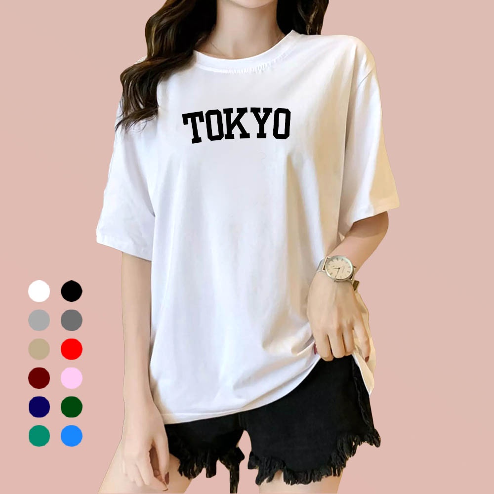 Kaos Wanita Tokyo / Kaos Soft Katun / Atasan Wanita - Pria (Unisex)