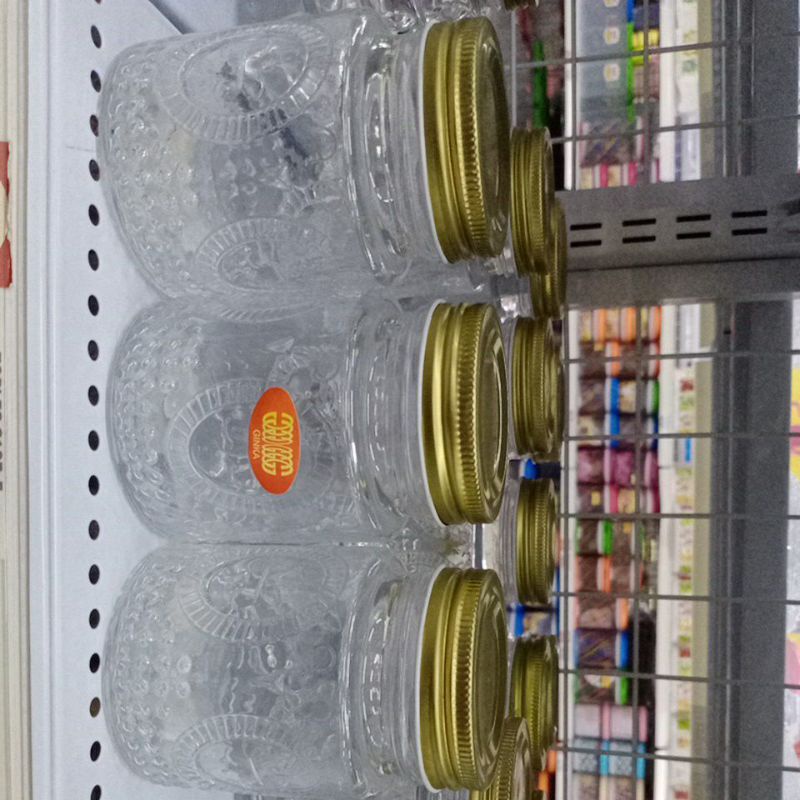 TOPLES KACA PLUS TUTUP STAINLESS KUNING