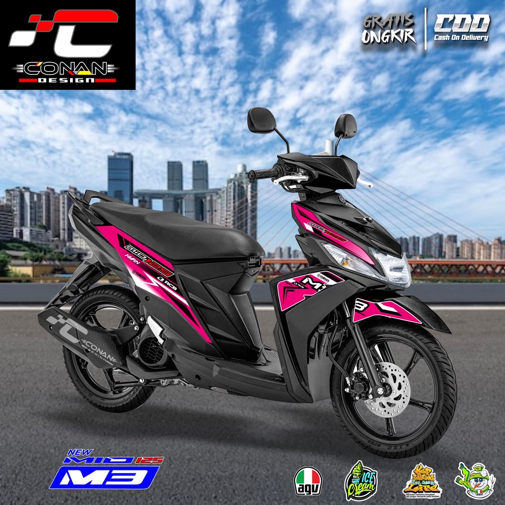 Striping Variasi List Yamaha Mio M3 RacingBoy (BisaCOD)