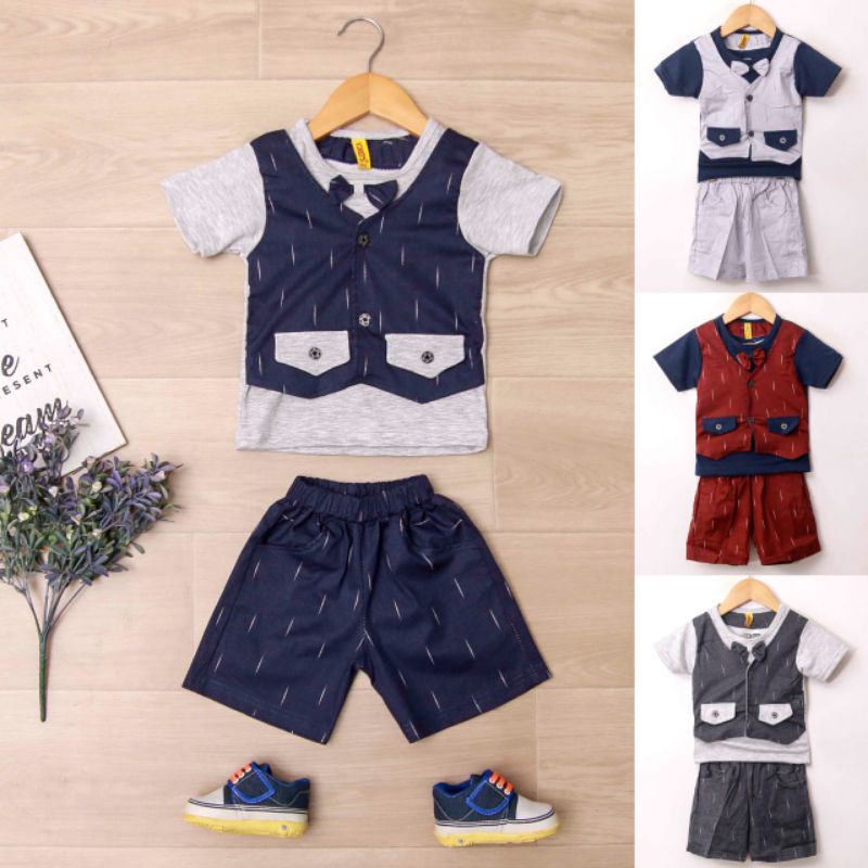 SET ROMPI SAMBUNG ANAK 1-4TAHUN XUN KIDS PREMIUM WEAR