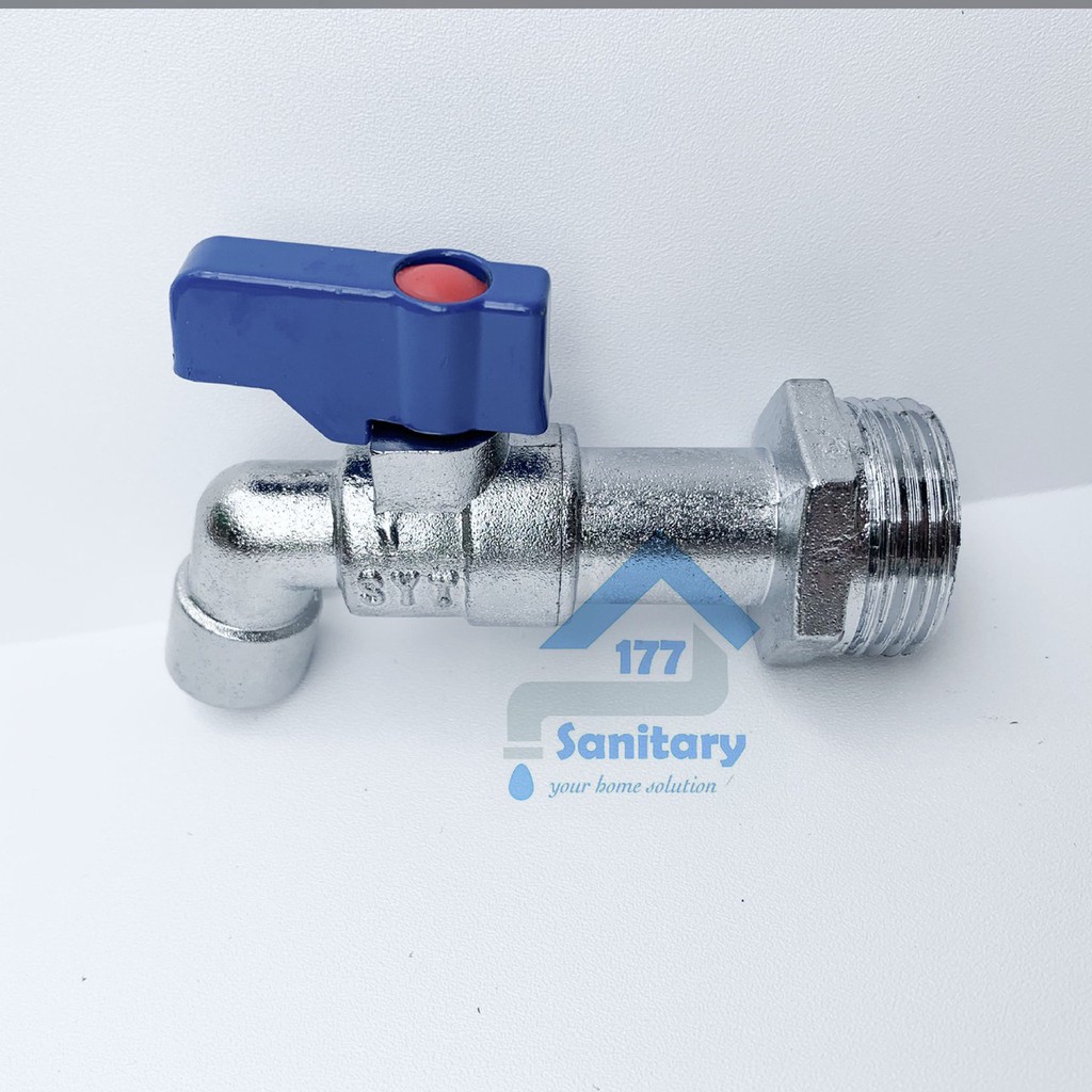 Kran Tembok MiNI 3/4 &amp; 1/2 inch SYT-keran air bola valve cebol kecil taman faucet small mungil