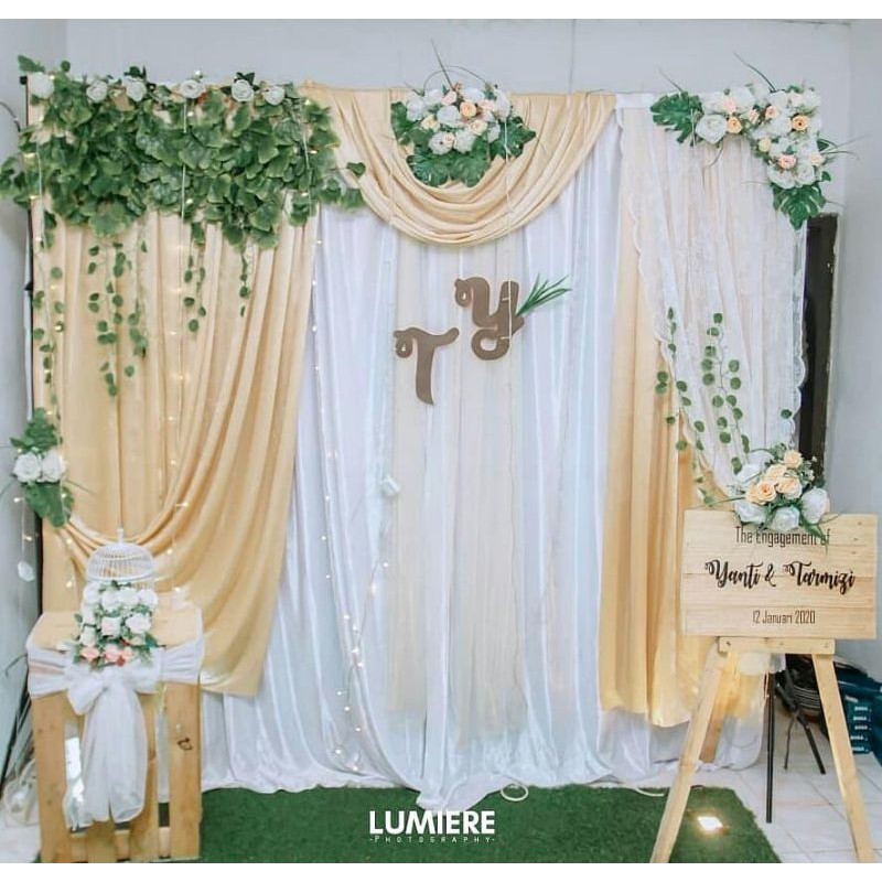 Backdrop untuk lamaran dan aqiqah