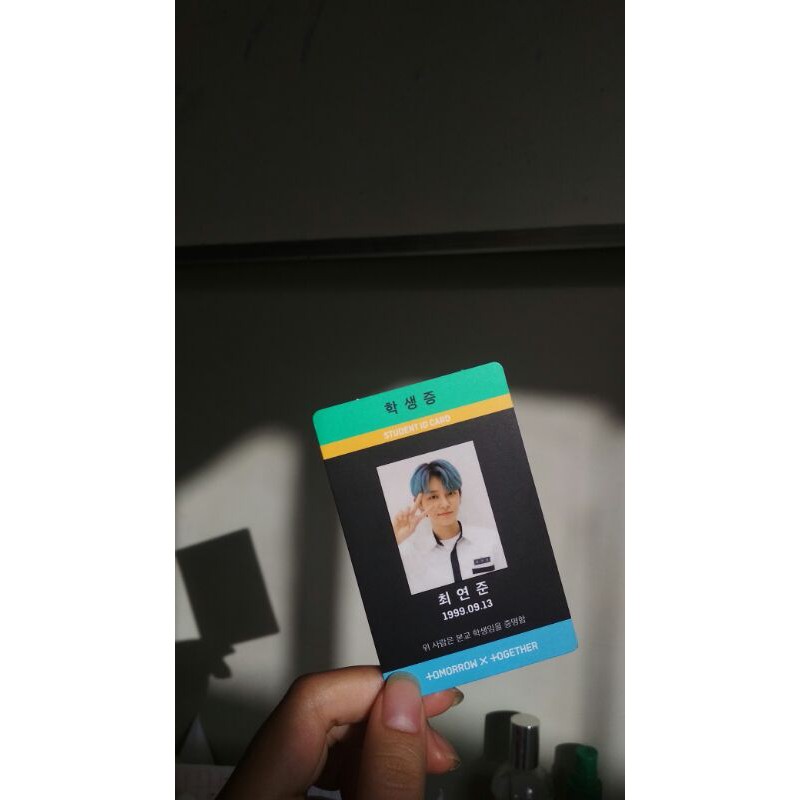 photocard yeonjun Student ID card dream chapter arcadia ver