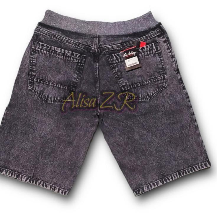 LANGSUNG ATC.. CELANA PENDEK PRIA JEANS PINGGANG KOLOR RIP LEVIS