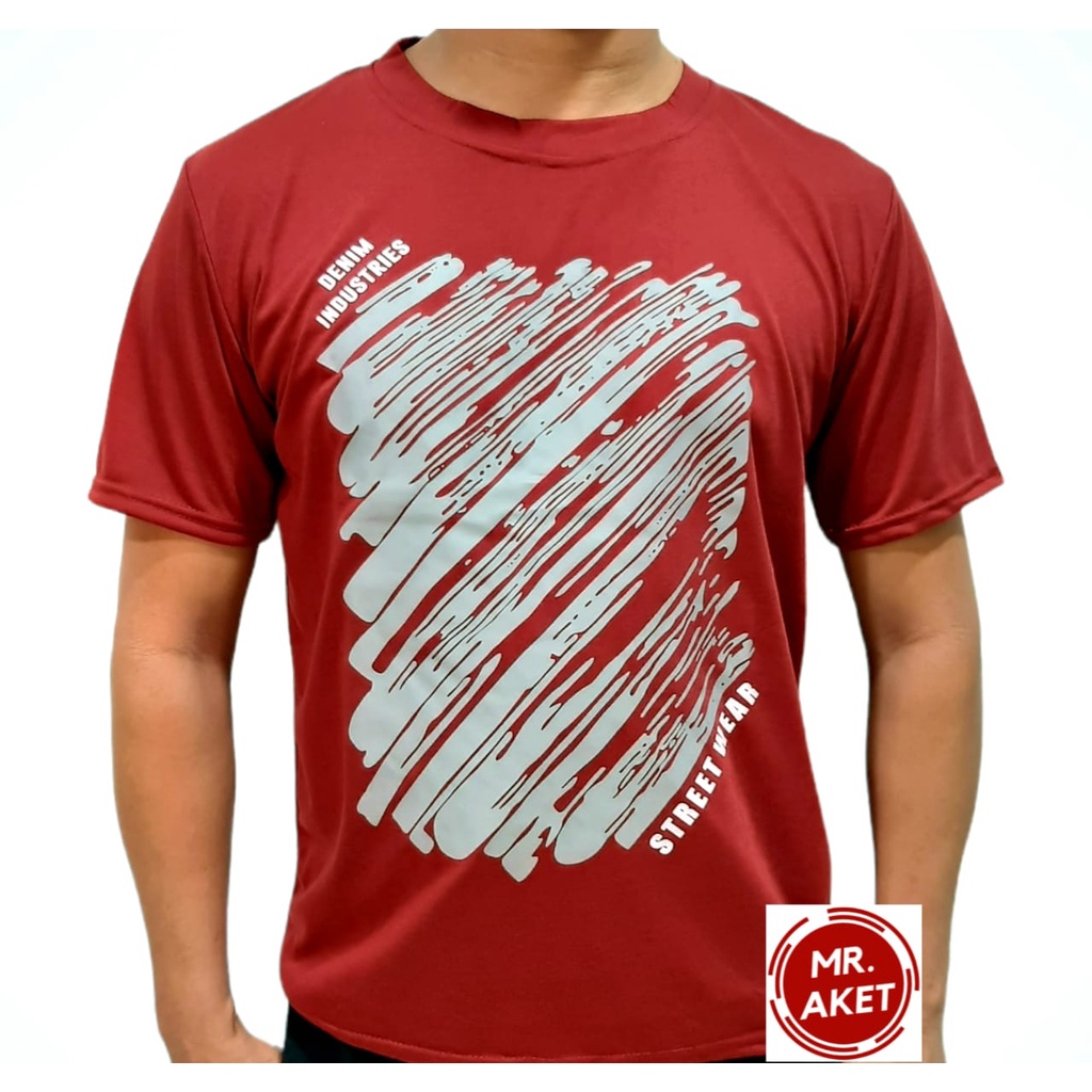 Kaos baju oblong pria lengan pendek motif distro keren bahan adem dan harga murah