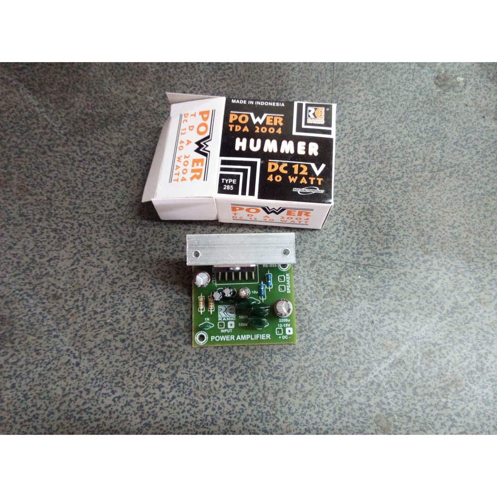 Kit Power Mono 12volt BTL TDA2004 Tipe285