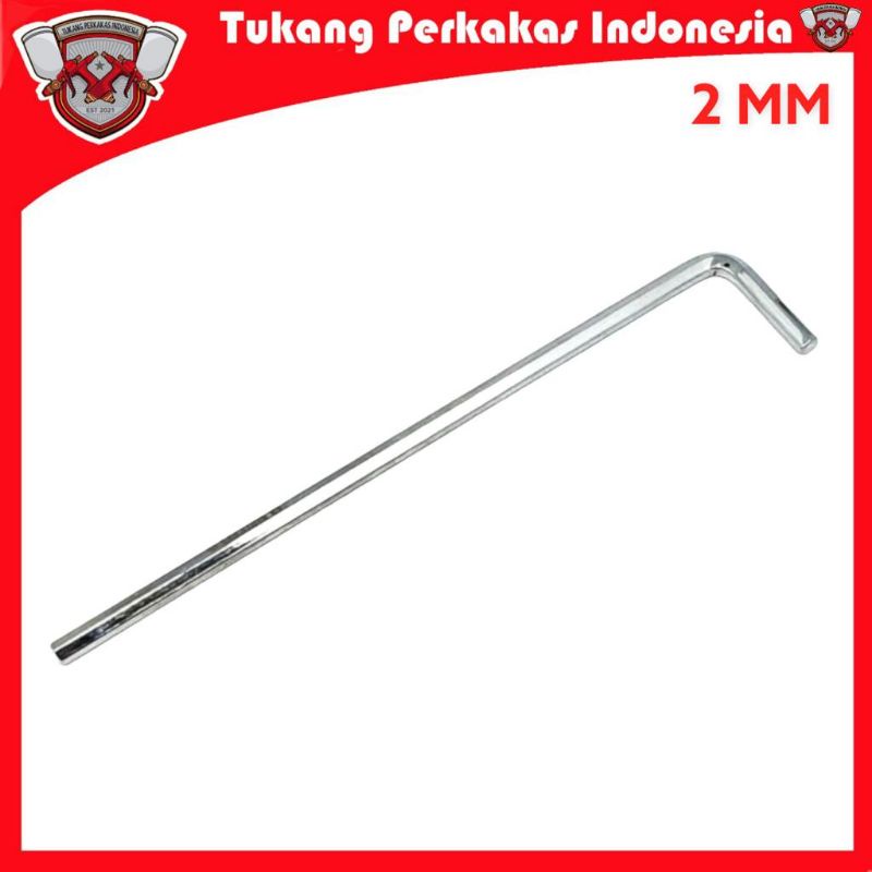 TEKIRO KUNCI L PANJANG 2 MM HEX KEY LONG SET 2MM